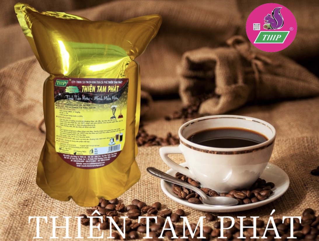 Cà Phê Nguyên Chất Hạt Nâu Bơ - 1kg